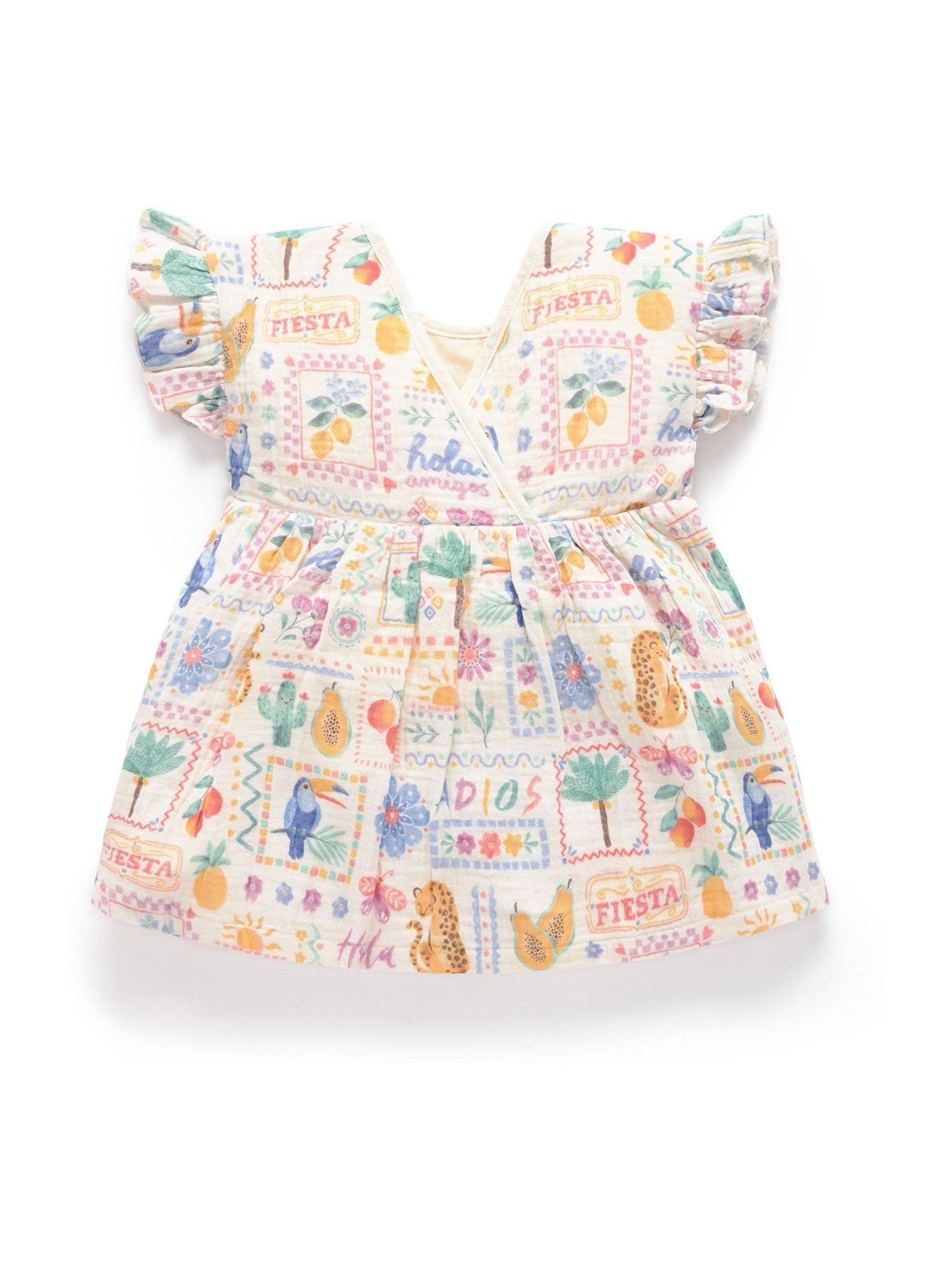 Purebaby Pink Postcards Dress image 6