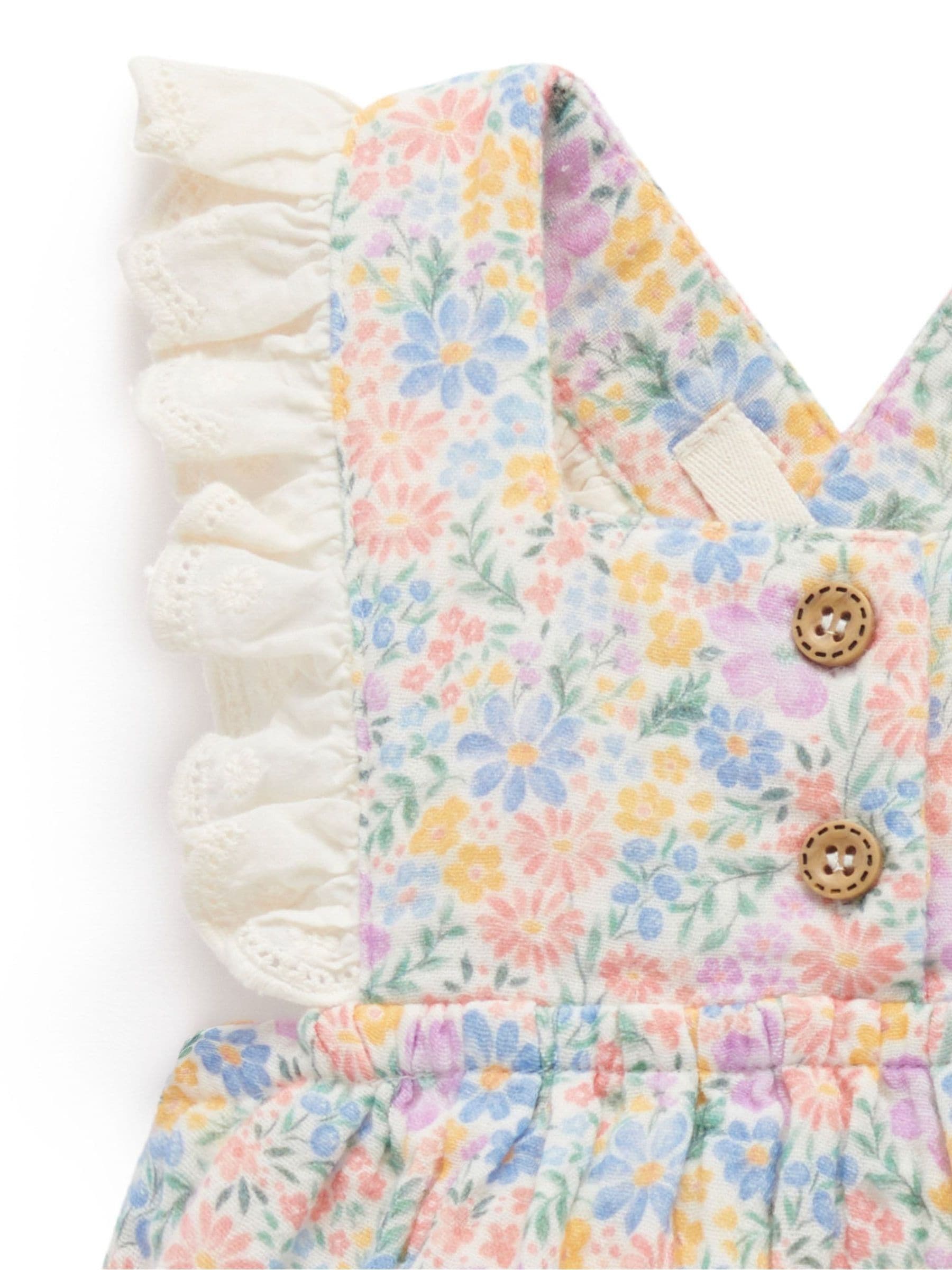 Purebaby Pink Floral Romper image 3