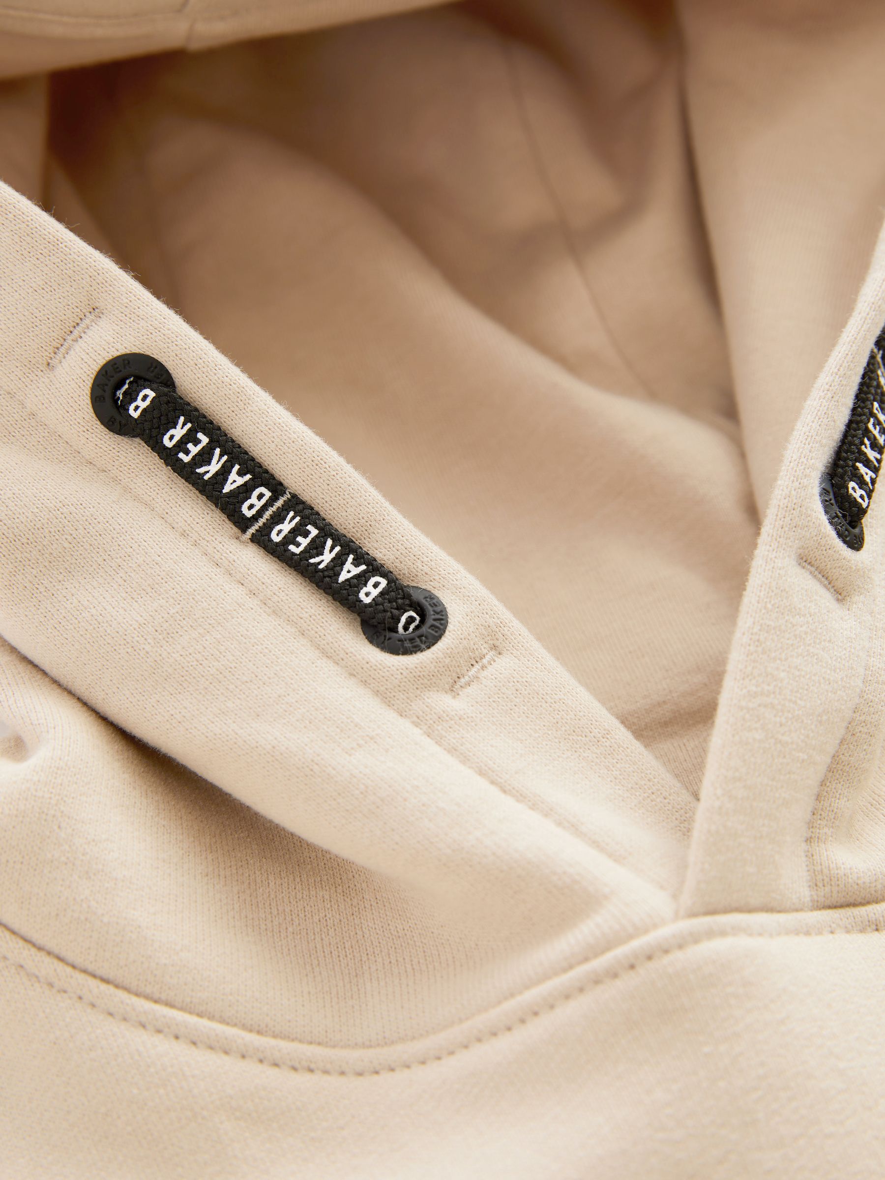 Baker by Ted Baker Stone Overhead Brown Hoodie image 9