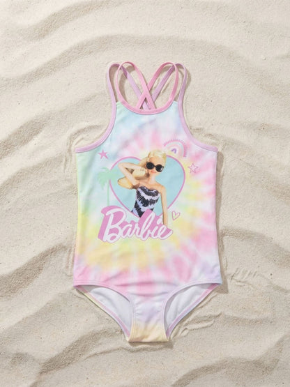 Dsiney Kidz - Vanilla Underground Pink Barbie One Piece Swimming Costume image 1