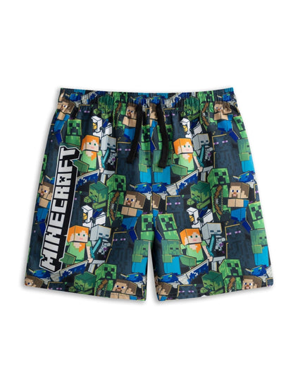 Dsiney Kidz - Vanilla Underground Green Minecraft Swim Shorts image 3