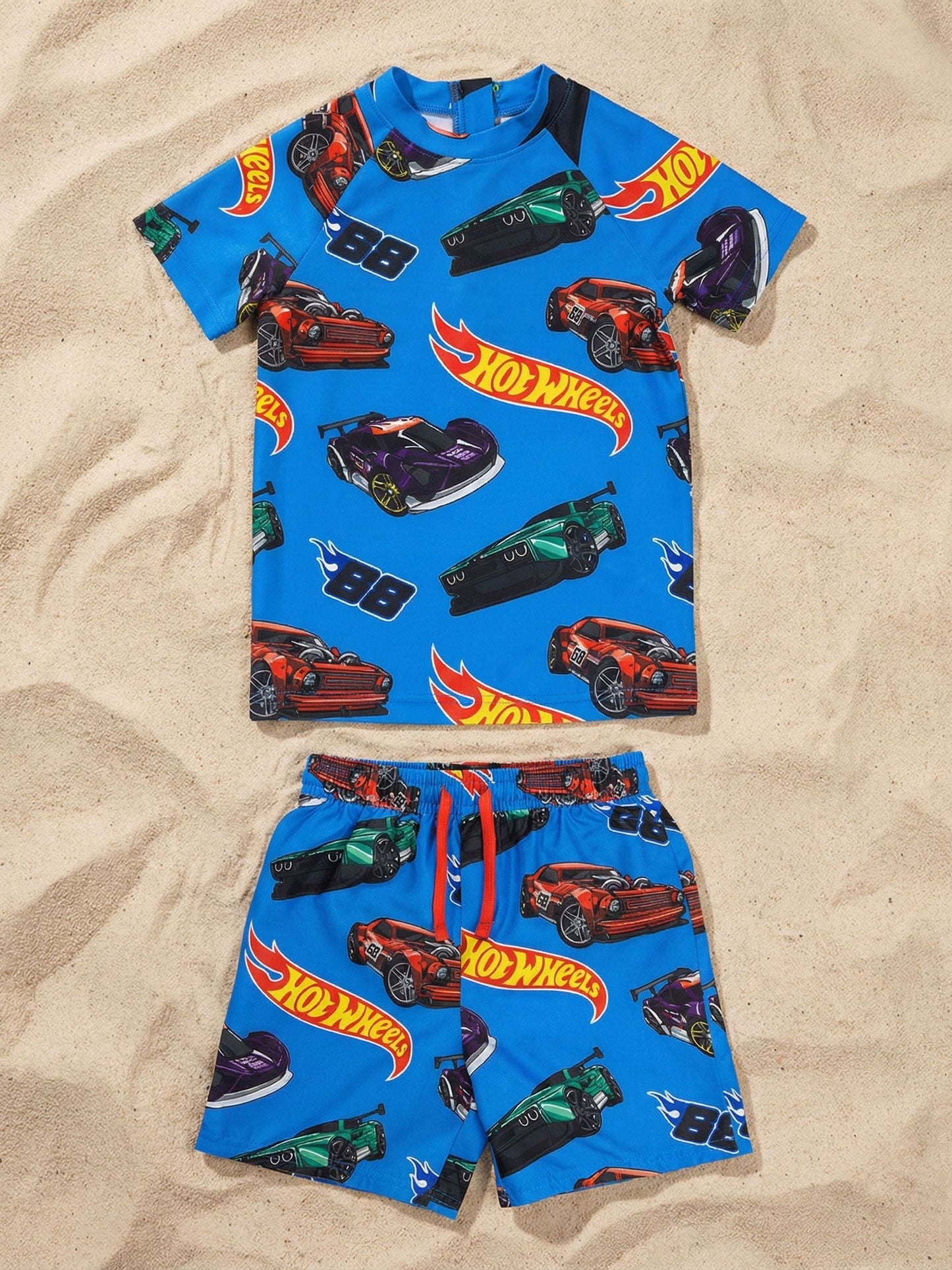 Dsiney Kidz - Vanilla Underground Blue Hot Wheels Swim Set 2 Piece image 1