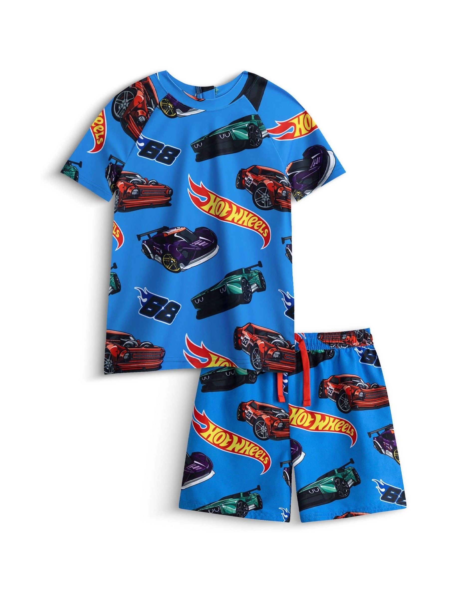 Dsiney Kidz - Vanilla Underground Blue Hot Wheels Swim Set 2 Piece image 2