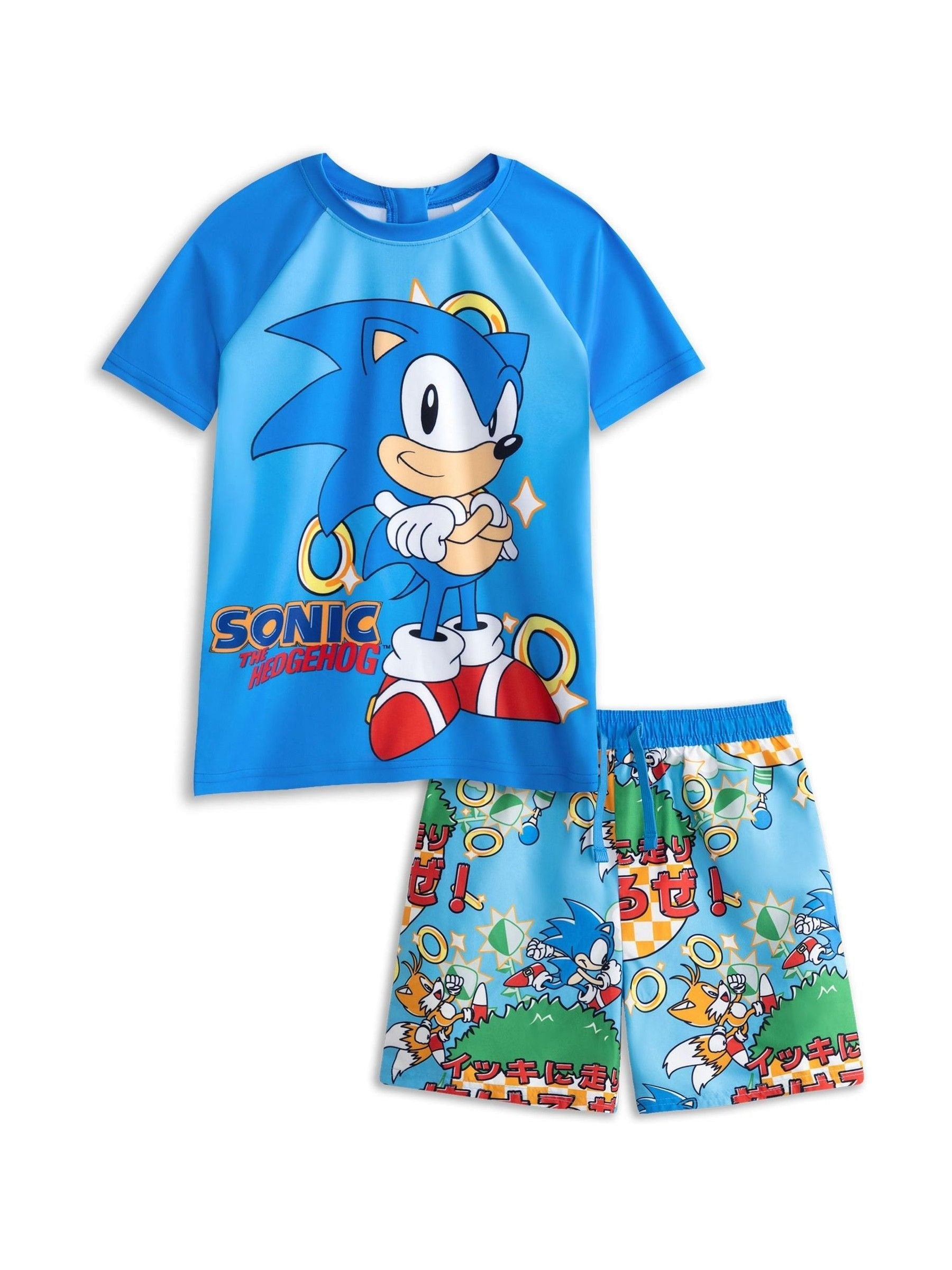 Dsiney Kidz - Vanilla Underground Blue Sonic the Hedgehog Swim Set 2 Piece image 4