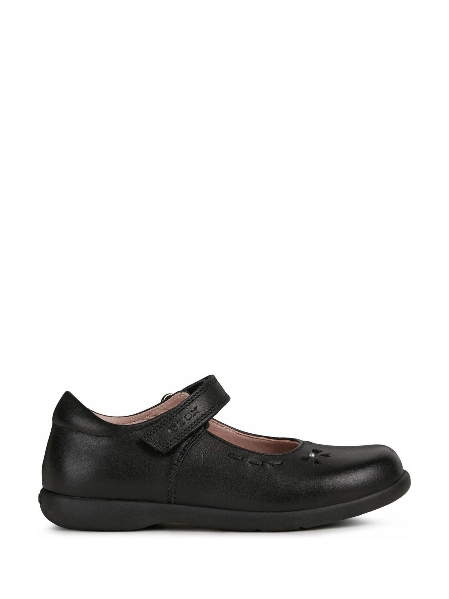 Geox Black Naimara Ballerina School Shoes image 1