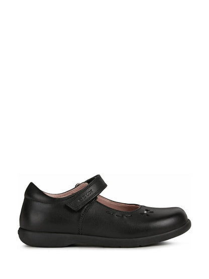 Geox Black Naimara Ballerina School Shoes image 1