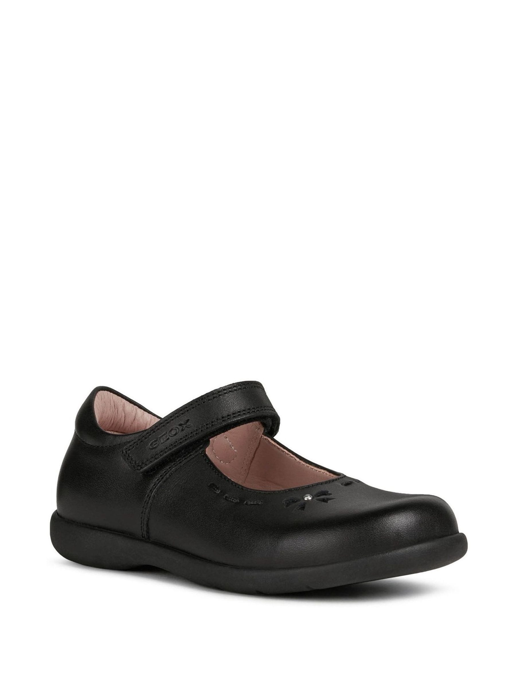 Geox Black Naimara Ballerina School Shoes image 2
