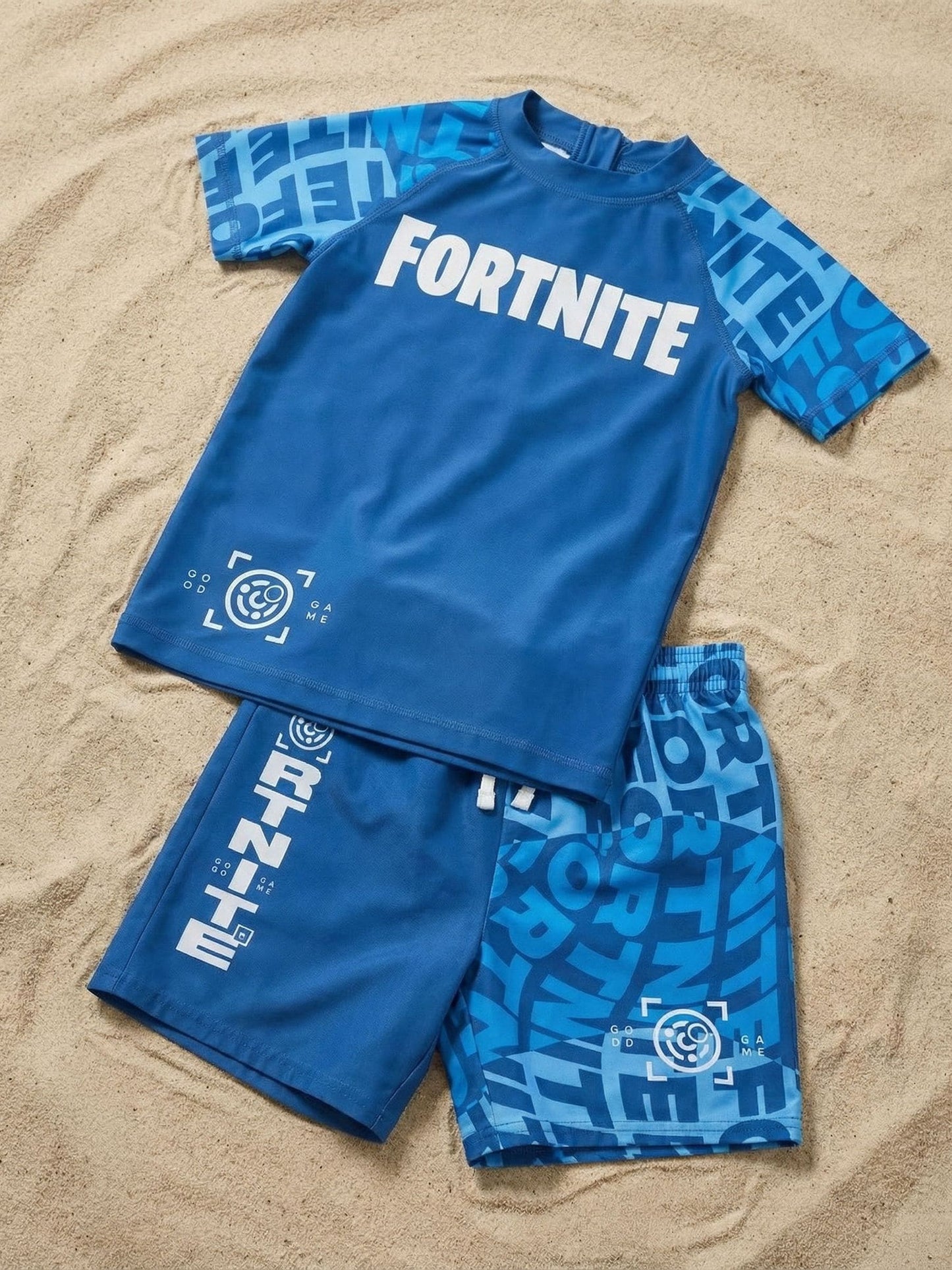 Dsiney Kidz - Vanilla Underground Blue Fortnite Swim Set 2 Piece image 2