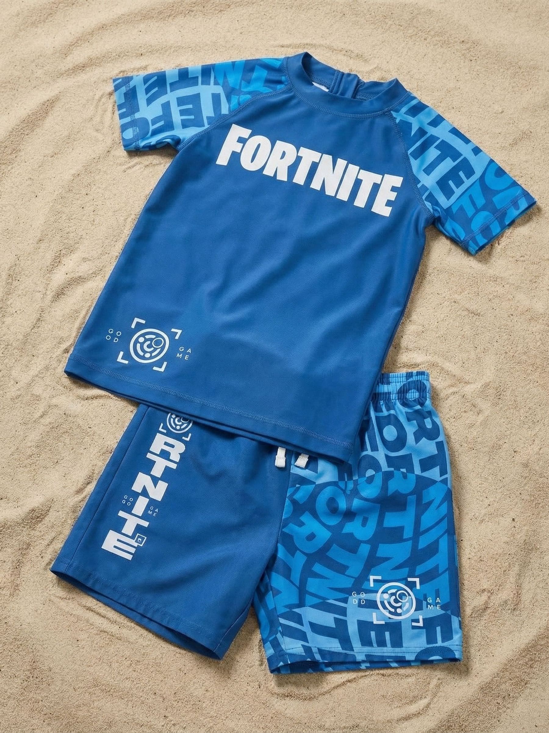 Dsiney Kidz - Vanilla Underground Blue Fortnite Swim Set 2 Piece image 2