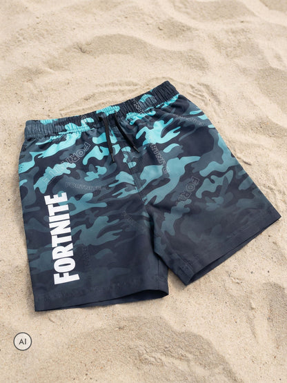 Dsiney Kidz - Vanilla Underground Blue Fortnite Swim Shorts image 1