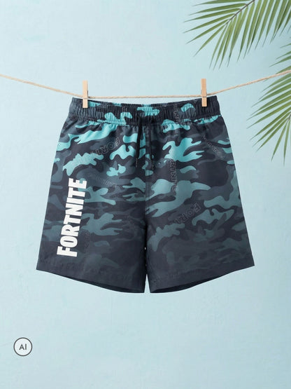 Dsiney Kidz - Vanilla Underground Blue Fortnite Swim Shorts image 2