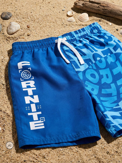Dsiney Kidz - Vanilla Underground Blue Fortnite Swim Shorts image 1