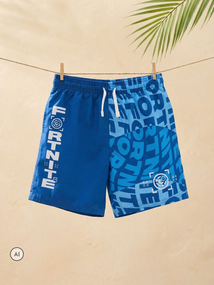 Dsiney Kidz - Vanilla Underground Blue Fortnite Swim Shorts image 3