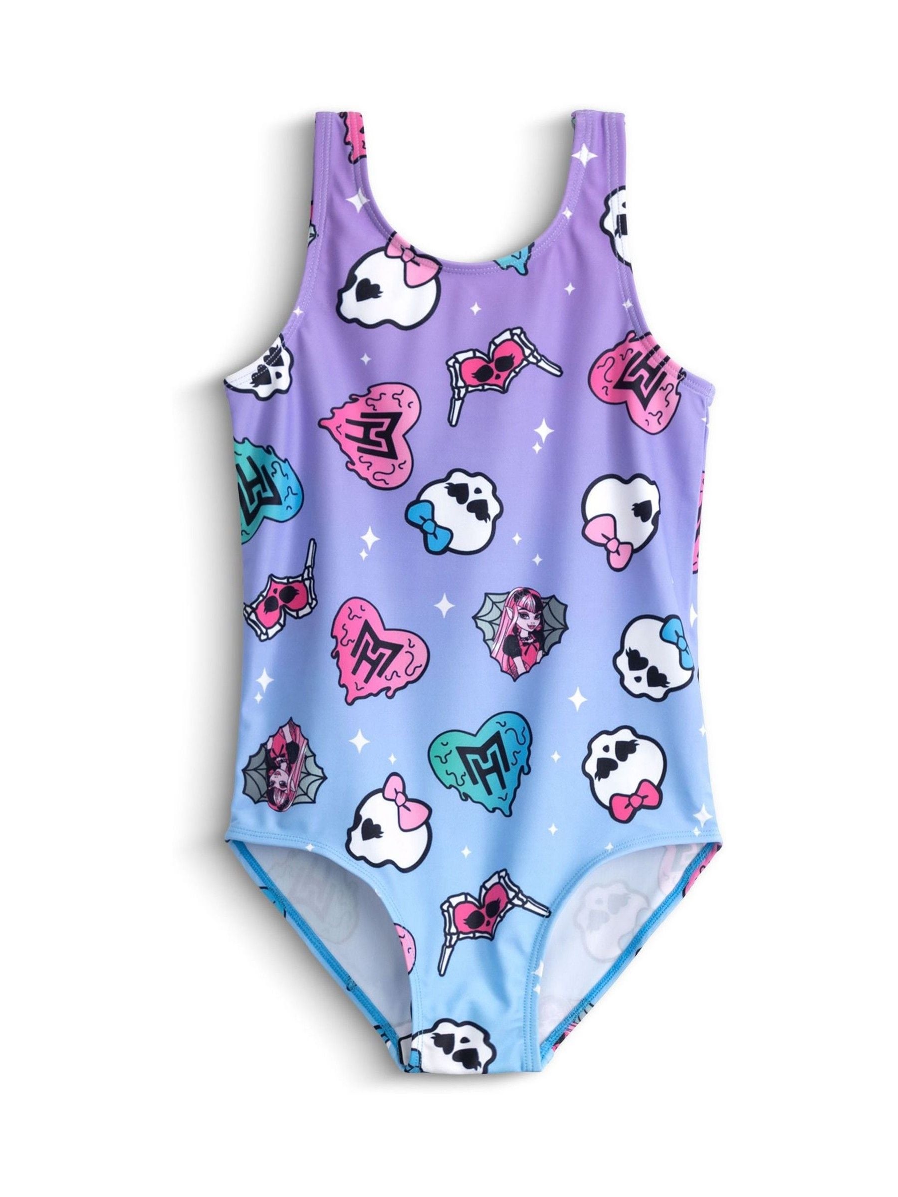 Dsiney Kidz - Vanilla Underground Purple Monster High One Piece Swimming Costume image 1
