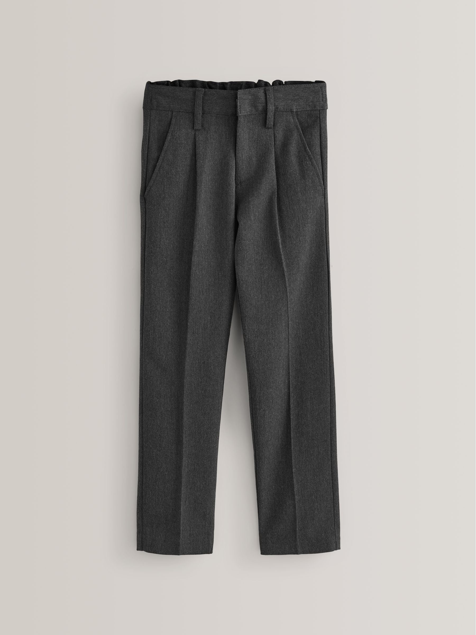 Dsiney Kidz - Grey Slim Waist School Pleat Front Trousers (3-17yrs) image 1