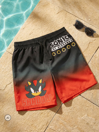 Dsiney Kidz - Vanilla Underground Red Sonic the Hedgehog Shadow Swim Shorts image 1