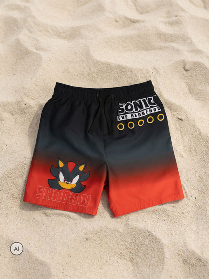 Dsiney Kidz - Vanilla Underground Red Sonic the Hedgehog Shadow Swim Shorts image 2