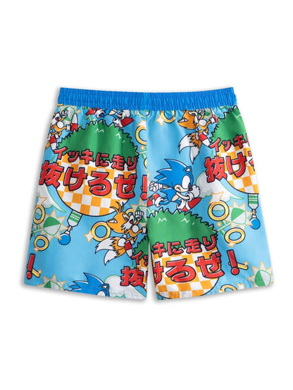 Dsiney Kidz - Vanilla Underground Blue Sonic the Hedgehog Swim Shorts image 2