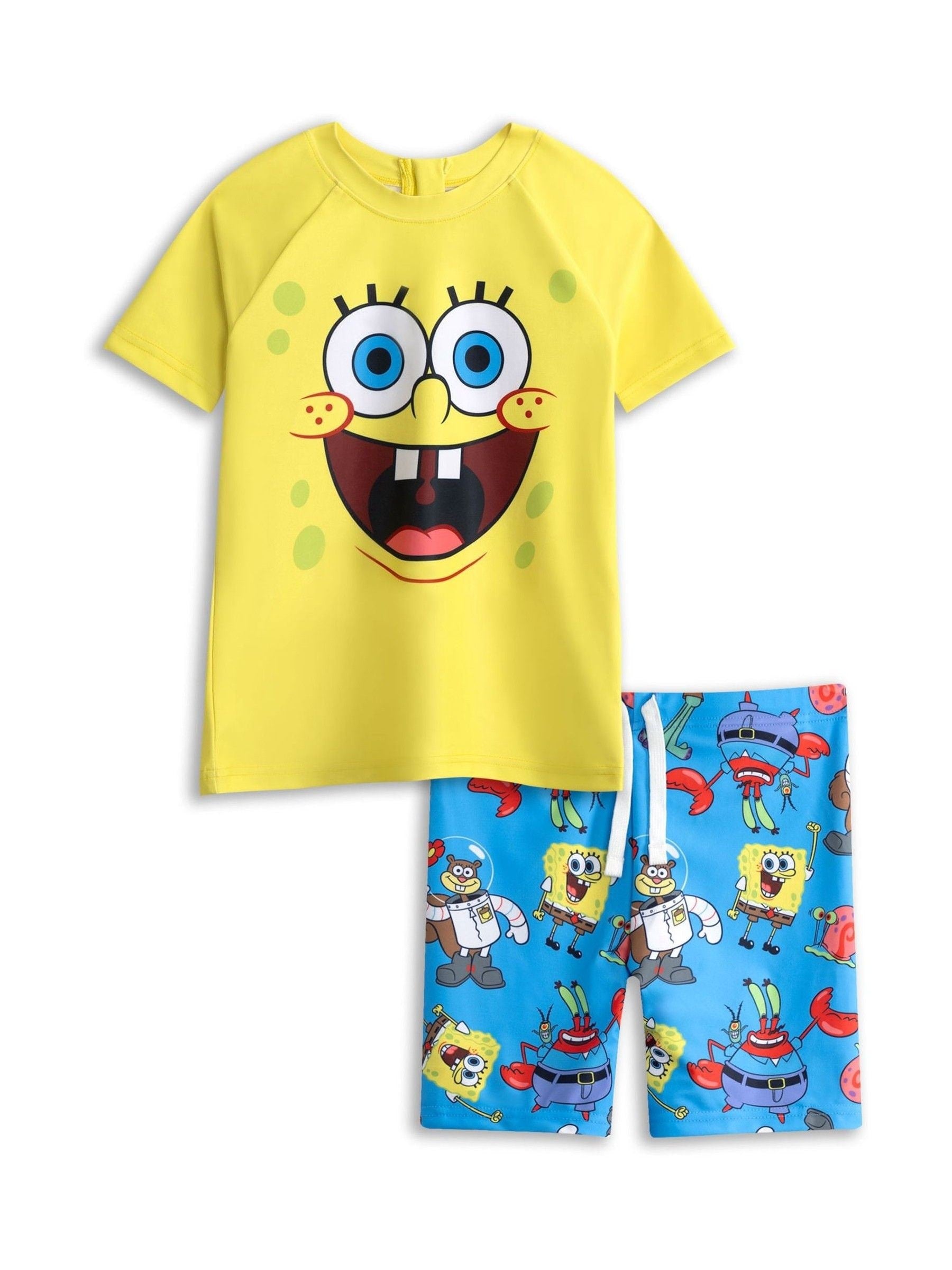 Dsiney Kidz - Vanilla Underground Yellow Sponge Bob Square Sunsafe Suit image 3