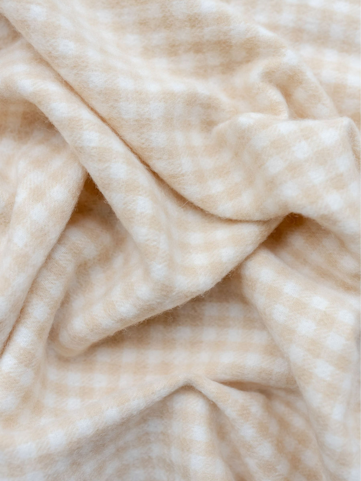 TBCo Oatmeal Gingham Lambswool Baby Blanket - image 2