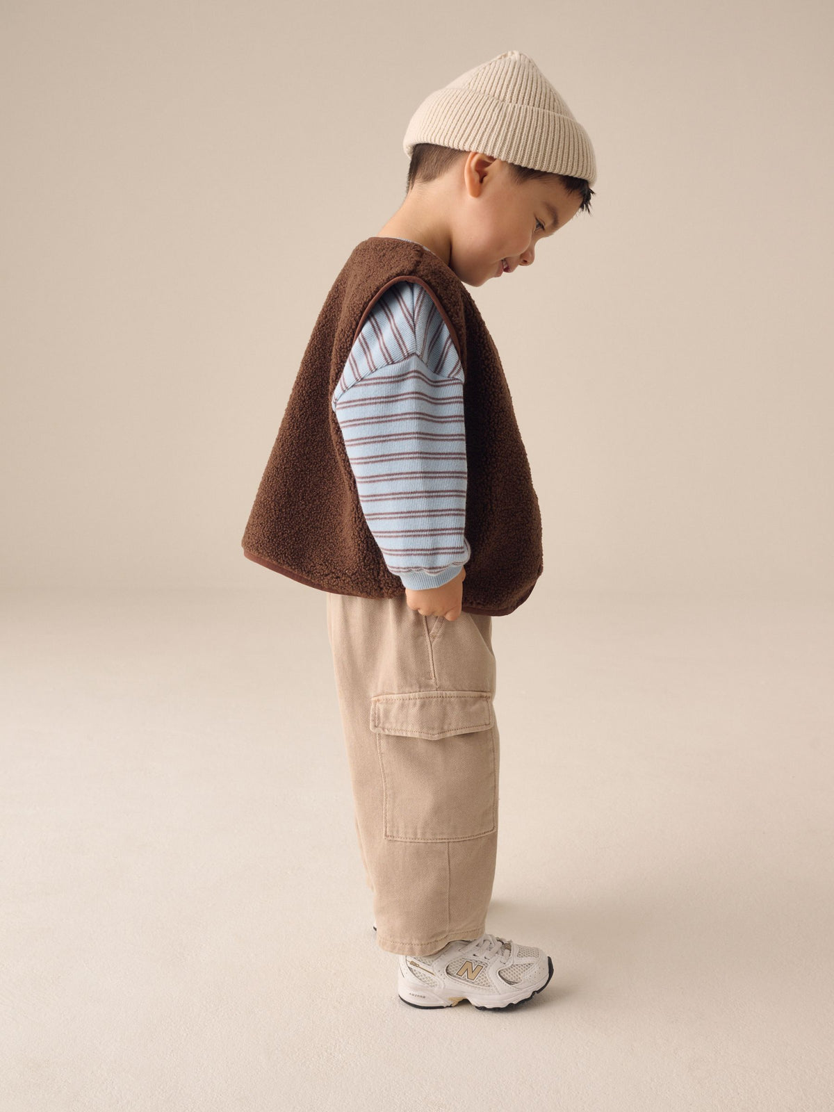 Chocolate Brown Gilet Fleece (3mths-7yrs) - image 3