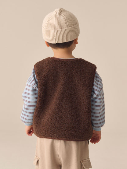 Chocolate Brown Gilet Fleece (3mths-7yrs) - image 4