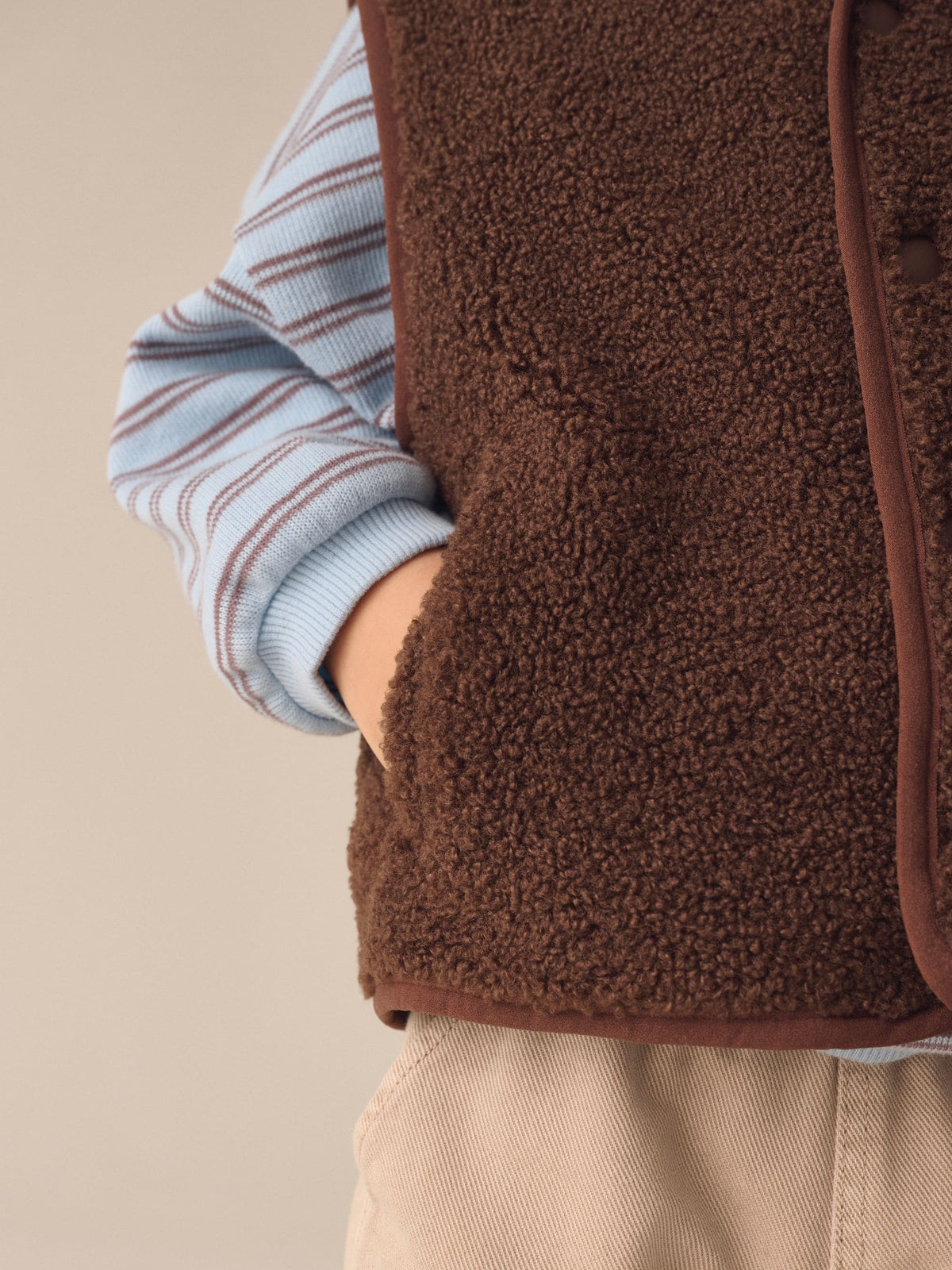 Chocolate Brown Gilet Fleece (3mths-7yrs) - image 5