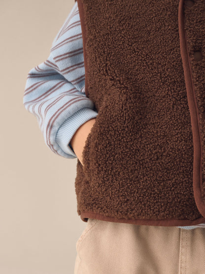 Chocolate Brown Gilet Fleece (3mths-7yrs) - image 5