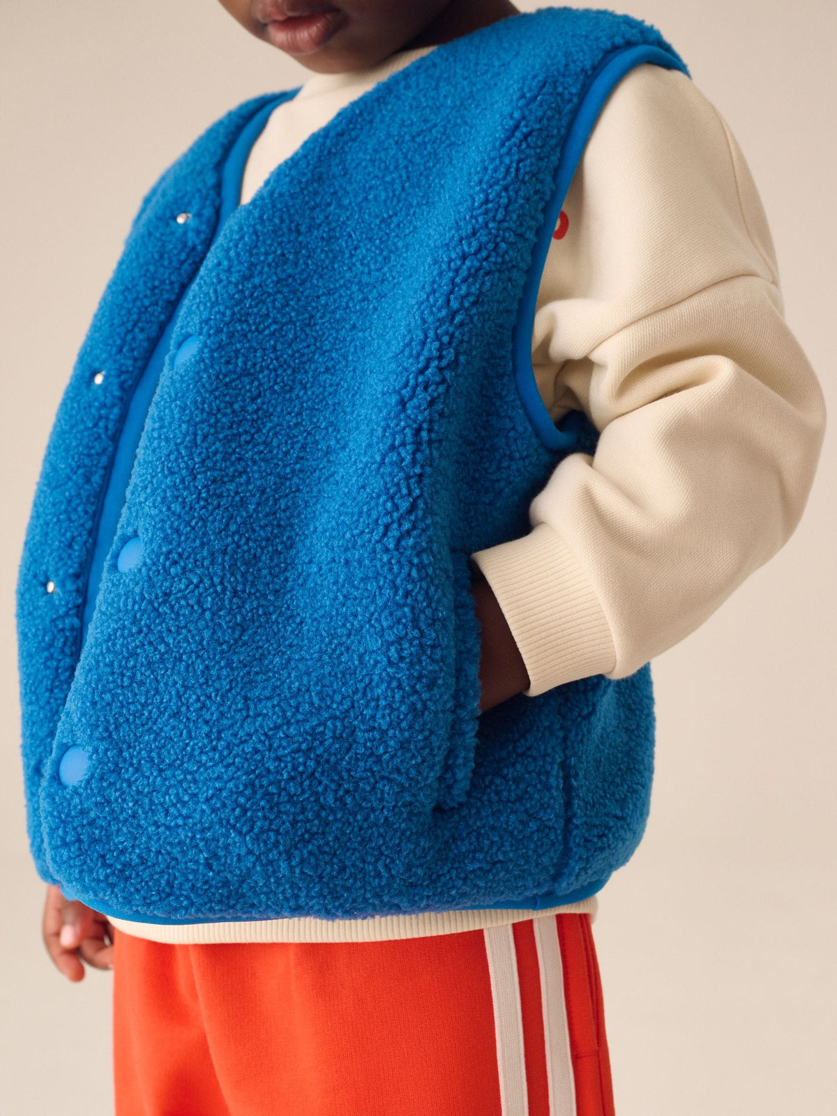 Bright Blue Gilet Fleece (3mths-7yrs) - image 4