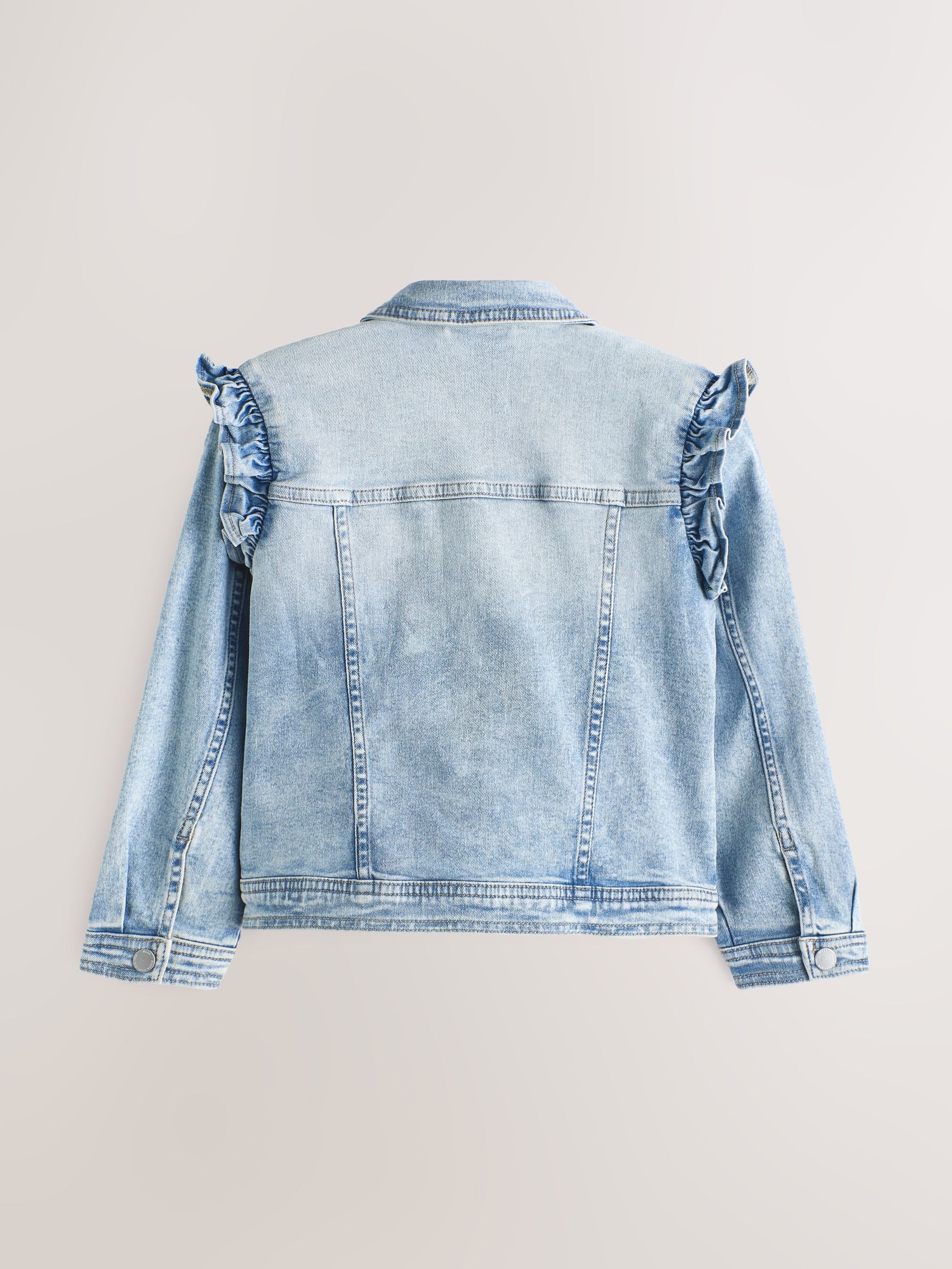 Dsiney Kidz - Mid Blue Denim Frill Jacket (3mths-7yrs) image 6