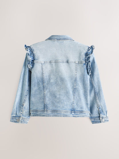 Dsiney Kidz - Mid Blue Denim Frill Jacket (3mths-7yrs) image 6