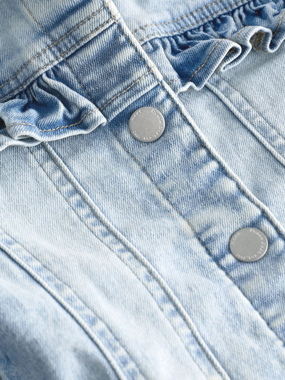 Dsiney Kidz - Mid Blue Denim Frill Jacket (3mths-7yrs) image 7