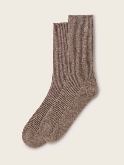 The White Company Brown Sparkle Cashmere Bed Socks - image 1