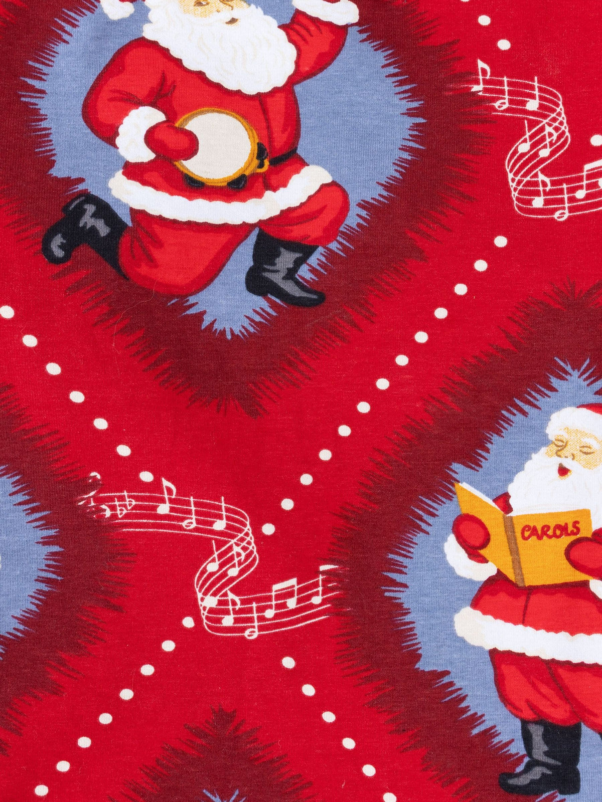 Chelsea Peers Red Baby Cotton Christmas Santa Songbook Print Sleepsuit - image 3