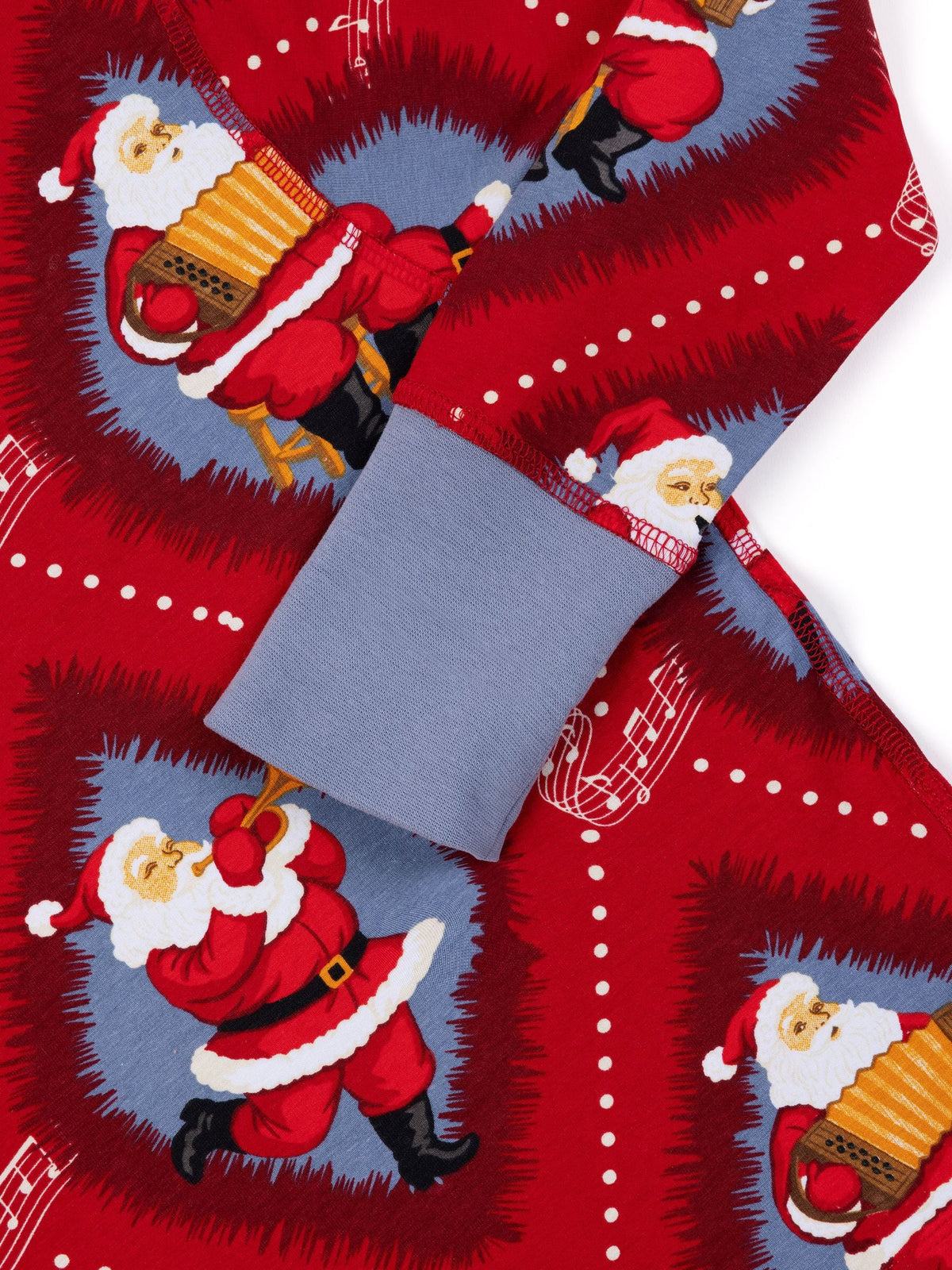 Chelsea Peers Red Kids Cotton Christmas Santa Songbook Print Long Pyjamas Set - image 9