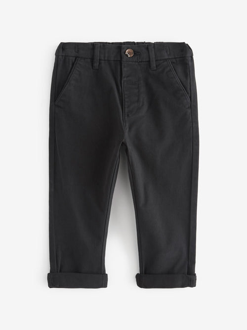 Dsiney Kidz - Black Stretch Chino Trousers (3mths-7yrs) image 1