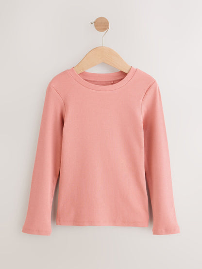 Dsiney Kidz - Pink Long Sleeve Ribbed Top (3-16yrs) image 4