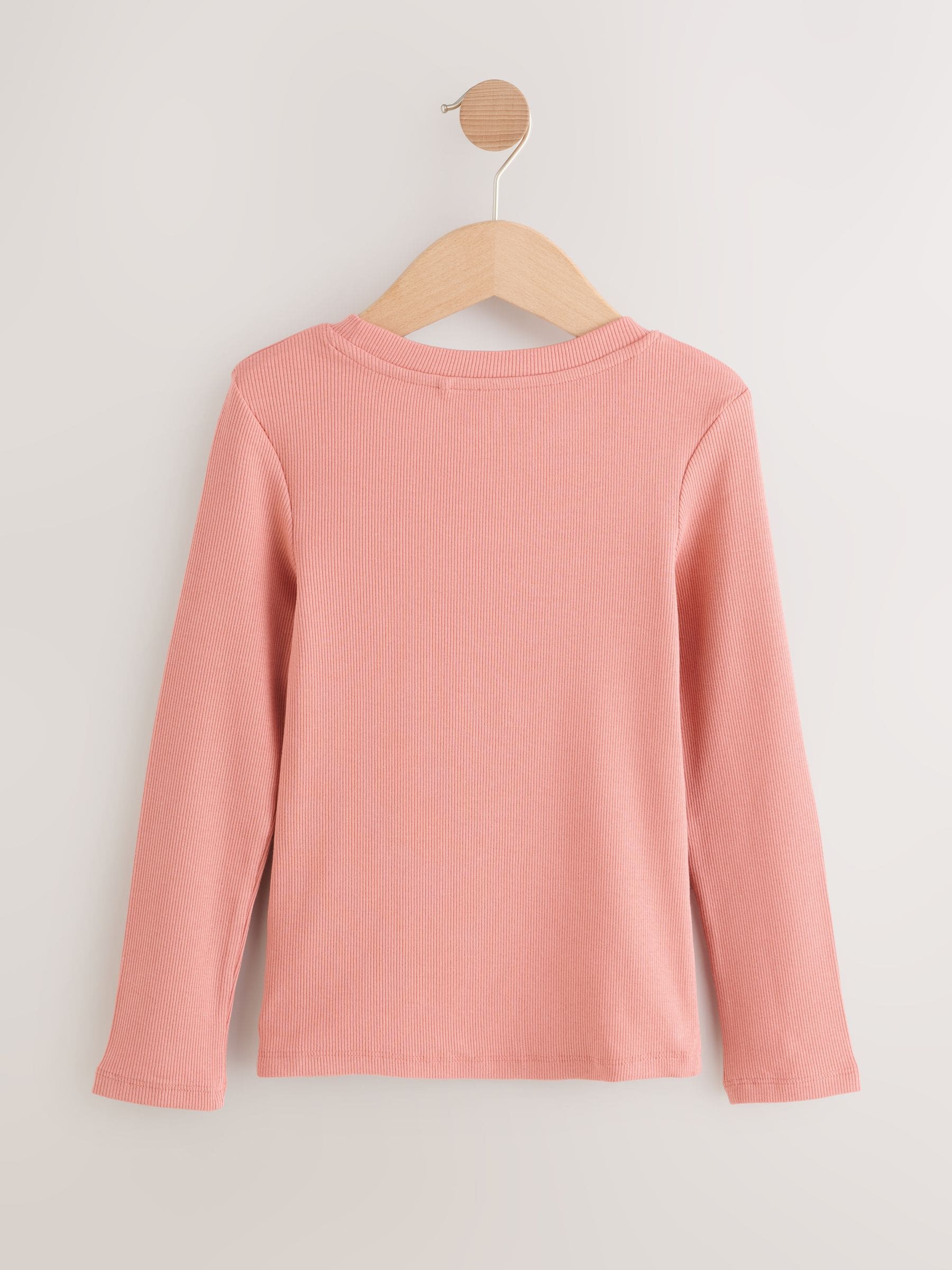 Dsiney Kidz - Pink Long Sleeve Ribbed Top (3-16yrs) image 5