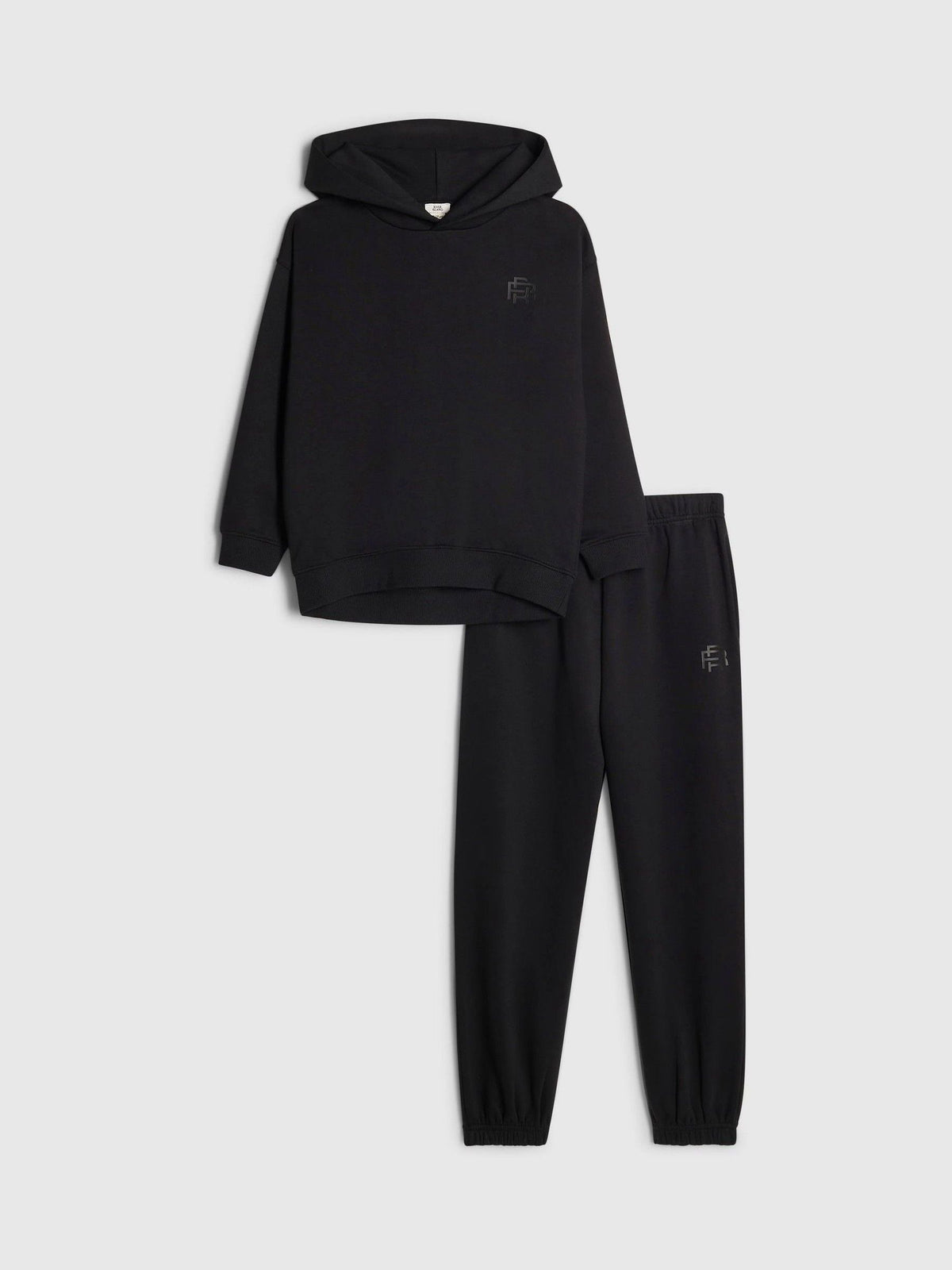 River Island Black Essentials Hoodie & Joggers Set - image 2