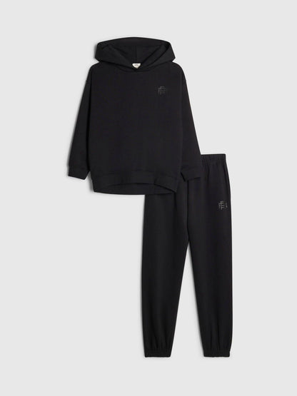 River Island Black Essentials Hoodie & Joggers Set - image 2