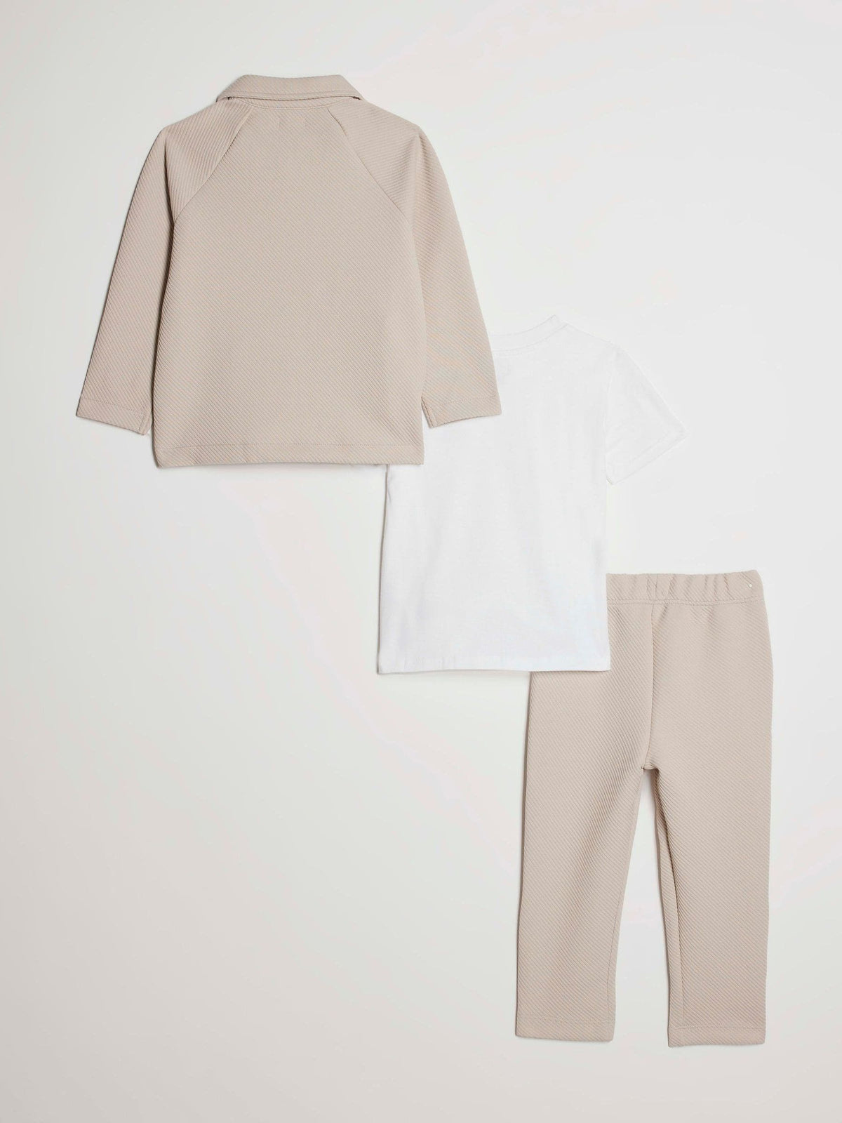 River Island Natural Button Through Jacket & Joggers Set - image 2