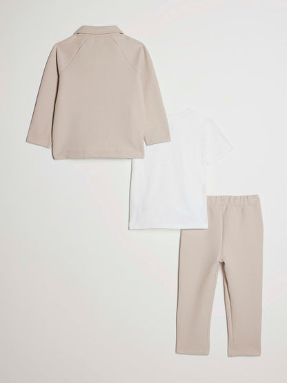 River Island Natural Button Through Jacket & Joggers Set - image 2