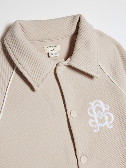 River Island Natural Button Through Jacket & Joggers Set - image 4