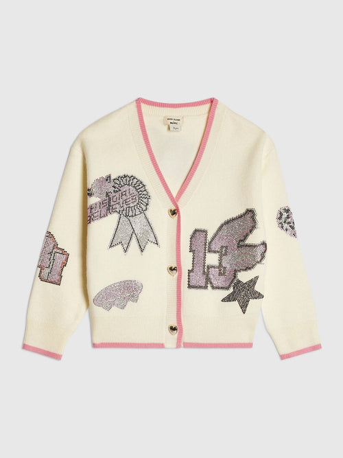 Dsiney Kidz - River Island Cream Varsity Cardigan image 1