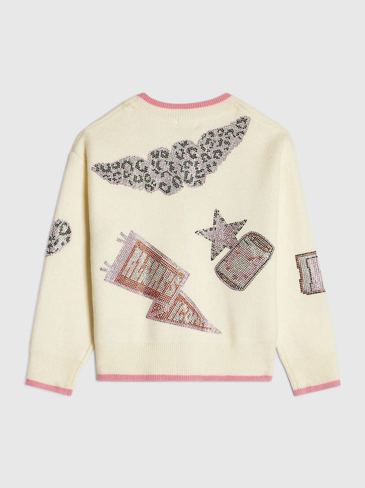 Dsiney Kidz - River Island Cream Varsity Cardigan image 2