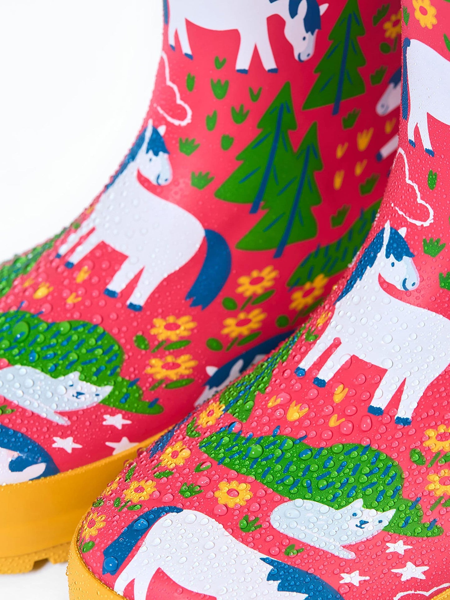 Frugi Pink Puddle Buster Wellington Boots image 3