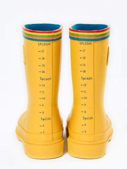 Frugi Yellow Explorer Wellington Boots image 3