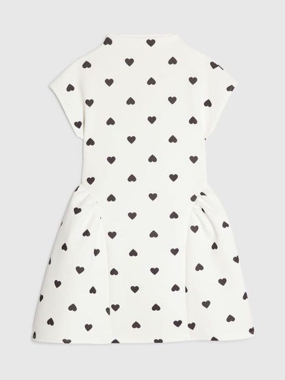 Dsiney Kidz - River Island White Polka Dot Heart Prom Dress image 1