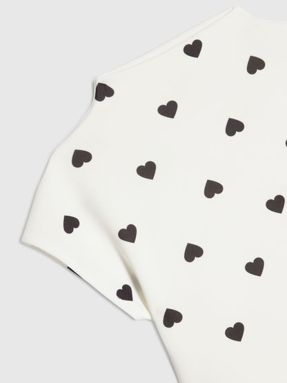 Dsiney Kidz - River Island White Polka Dot Heart Prom Dress image 3