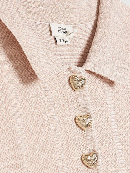 Dsiney Kidz - River Island Pink Lace Hem Flippy Dress image 3